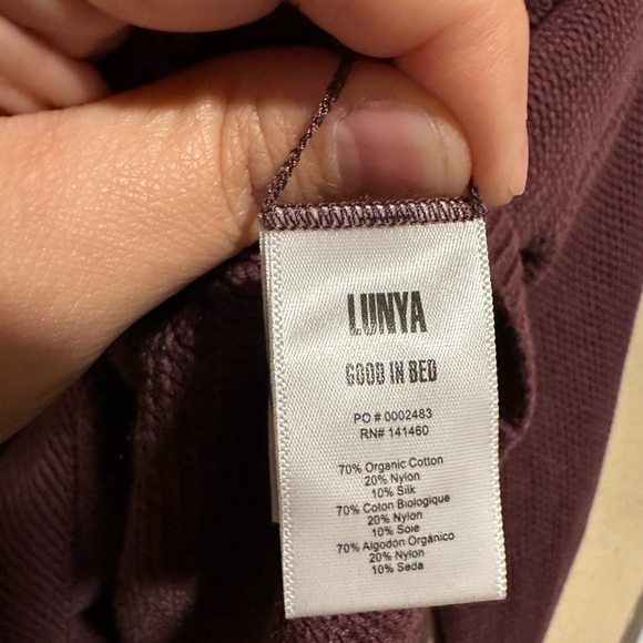 Lunya Pocket‎ Henley Sweater Cottonsilk Size 
XS/Small Cozy Loungewear Comfy - Picture 6 of 8